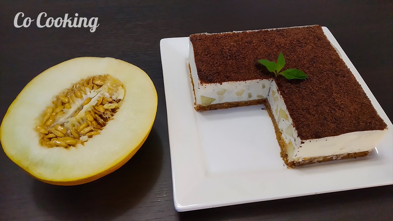 Очень вкусный чизкейк с дыней. Гостям понравилось, и они просили еще!
