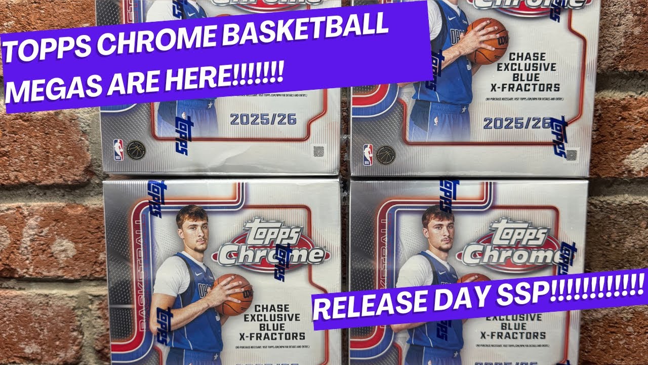 TOPPS CHROME RELEASE DAY!!!!! 4 2025-26 Topps Chrome Basketball Megas! WE GOT AN SSP