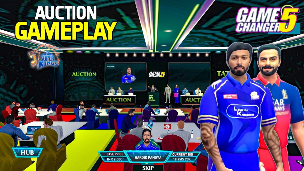 Game Changer 5 V4 IPL Auction 2025 | CSK Get Hardik Pandya & Virat Kohli for 18Cr & 20Cr| IPL Game