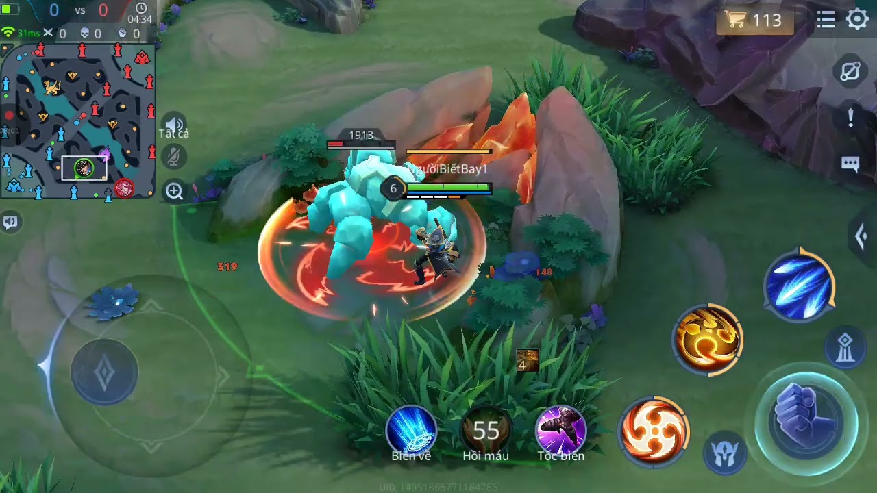 1v1 cùng thk em trong map 5v5- trận 2