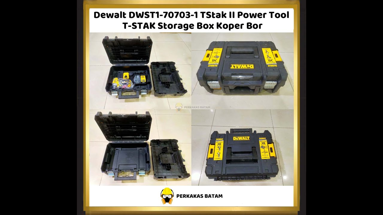 DeWalt DCB112 DCB124 Battery Charger DCB 112 124 & DWST1-70703-1 TStak II Power Tool T-STAK BOX