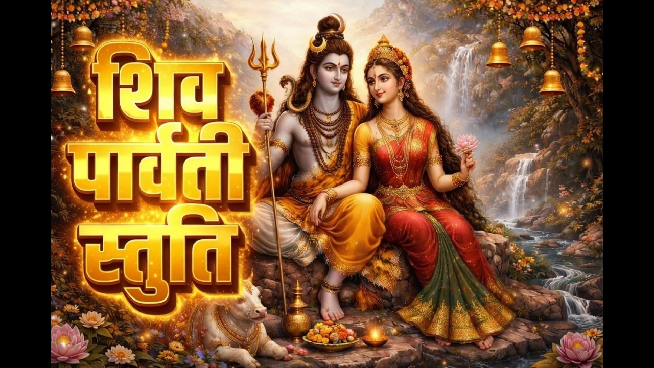 Shiv Parvati Stuti 🙏 Powerful Morning Bhajan | Har Har Mahadev | Divine Love of Shiva Shakti#shiv