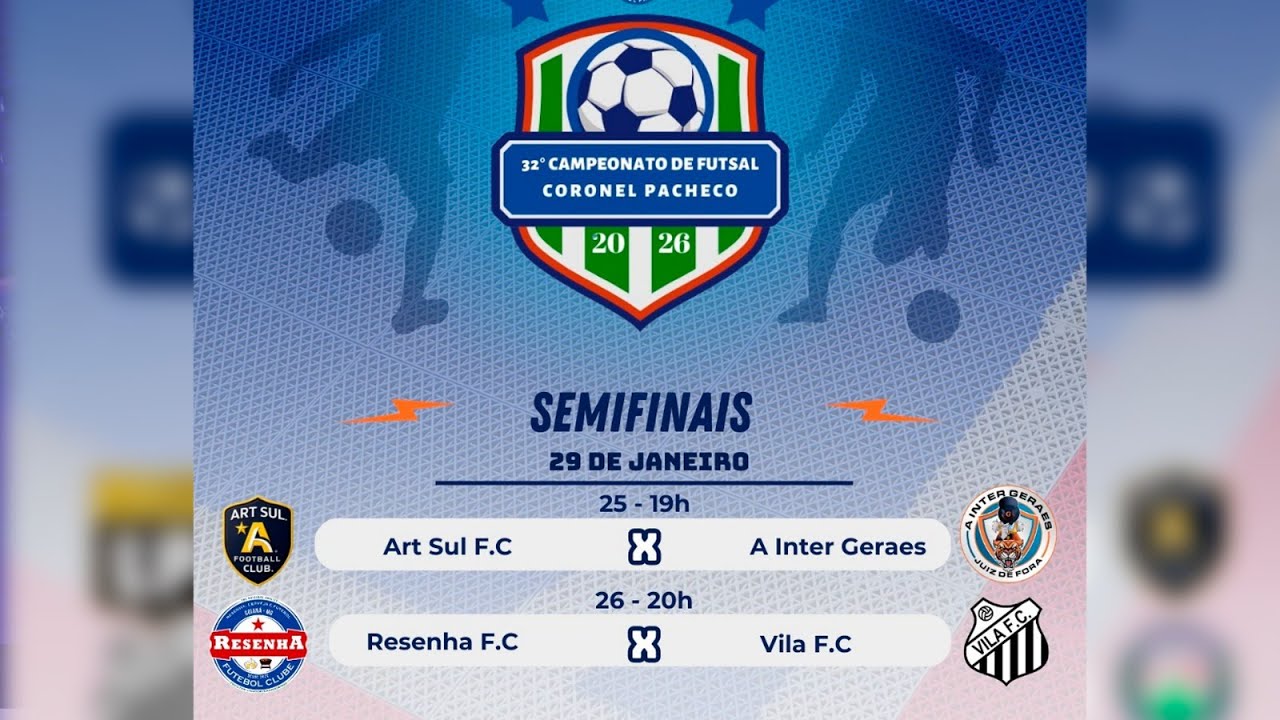 32&deg; Campeonato de Futsal Coronel Pacheco - Semifinal  [Ao Vivo e Com Imagens]