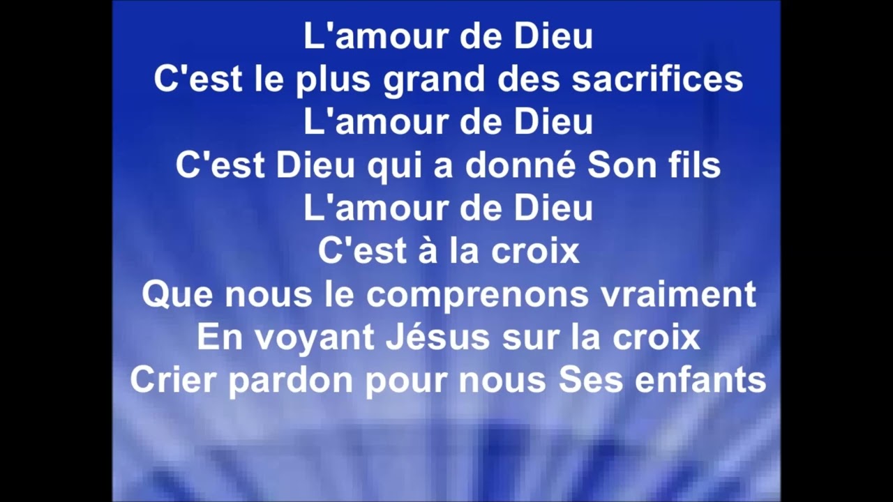 L'AMOUR DE DIEU - Tayson (Vie et Lumi&egrave;re)