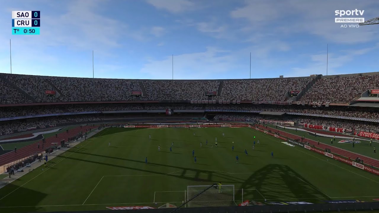 PES2021 Super Realismo - Campeonato Brasileiro 2026 - Sao Paulo VS Cruzeiro - Camera Torcida 2026