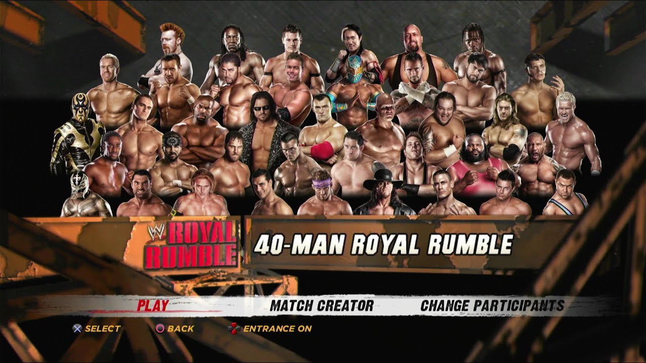 WWE '12 - 40 Man Royal Rumble [PS3]