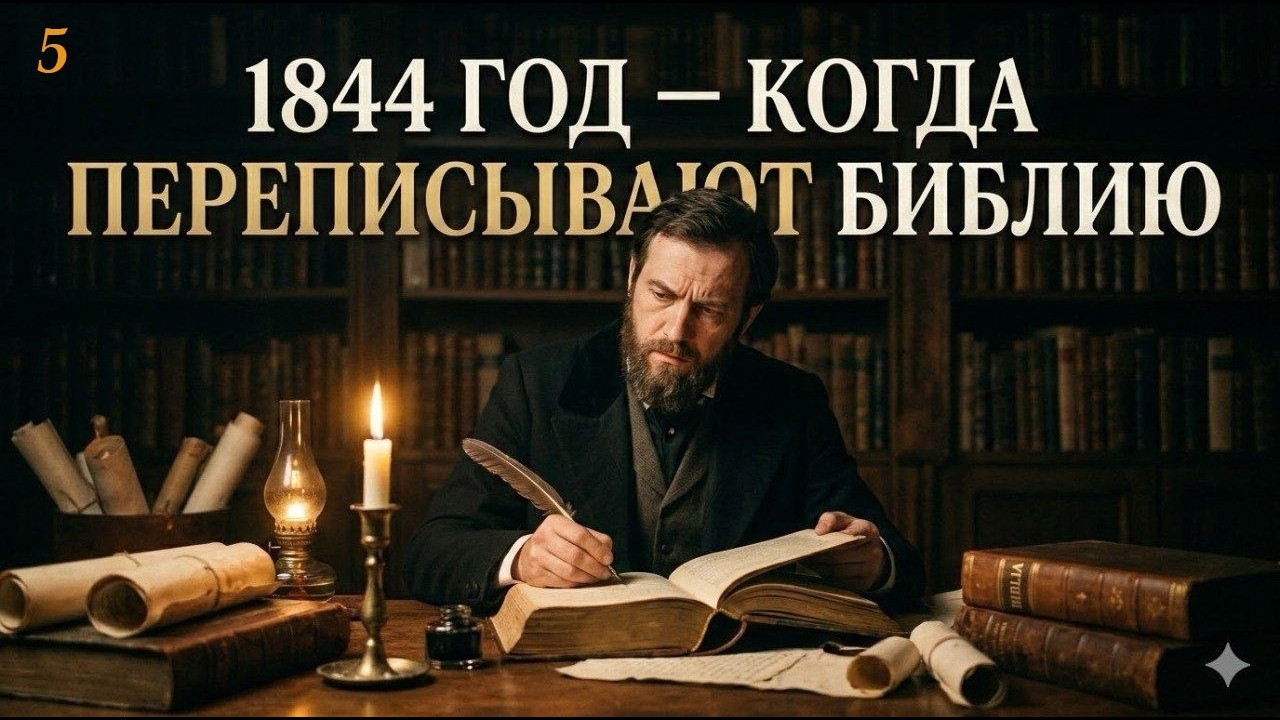 1844 г. – КОГДА ПЕРЕПИСЫВАЮТ БИБЛИЮ | Библейские беседы с д-ром Отто Венделем