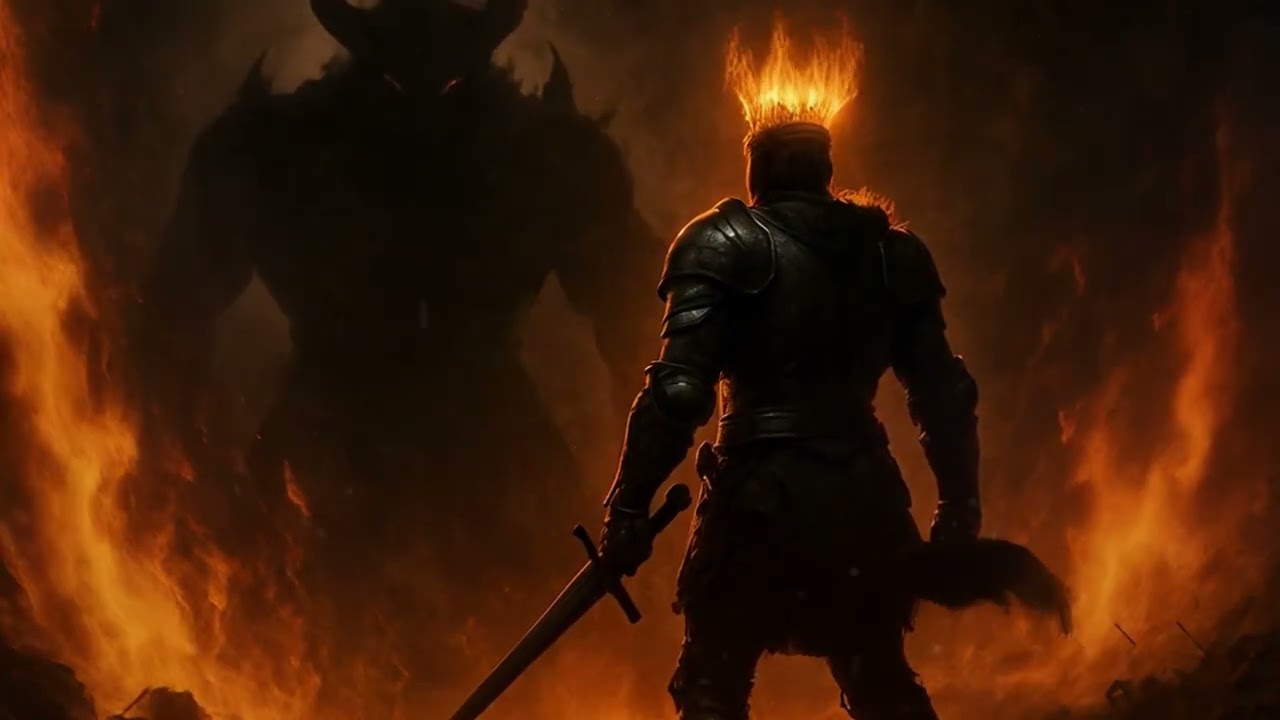 Crown of Fire | High-Intensity Metal Motivation for Workouts & Battle (Official Lyric Video)
