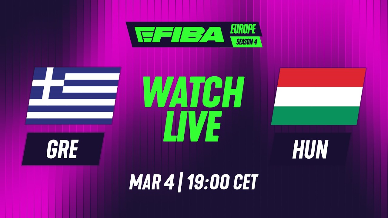 GREECE vs HUNGARY | Round 8 | Clean Feed | eFIBA Europe S4