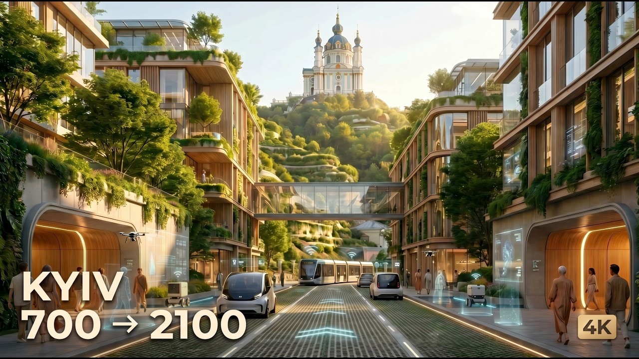 Kyiv, Ukraine &mdash; Living Historical Panorama (700&ndash;2100) | 4K Fixed Camera Timelapse