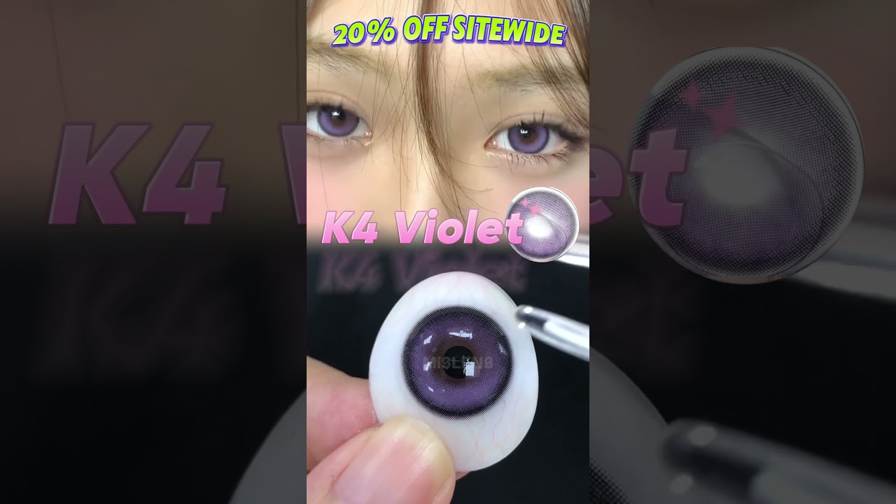 [MISLENS] Purple haze for days! 💜✨#contactlenses #makeup #softglam #grwm #violetcontacts #eyelashes