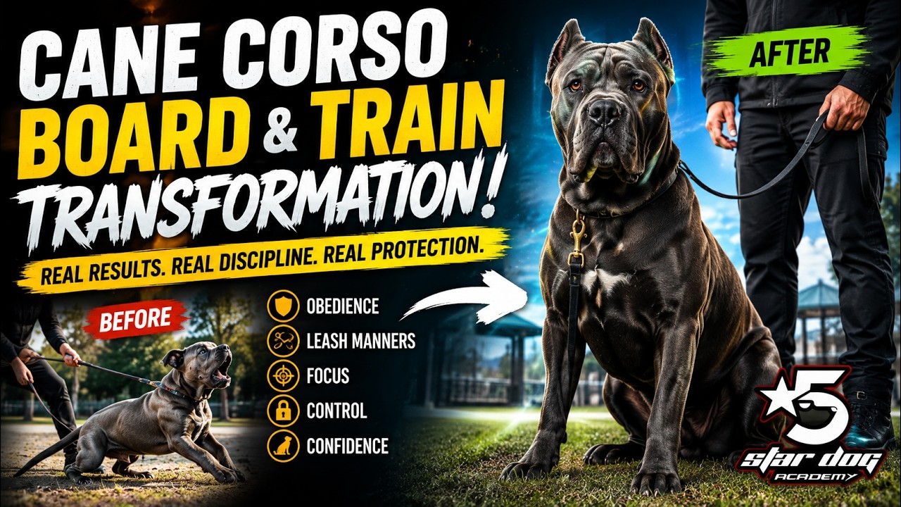 Dog Training 101 : Cane Corso puppy transformation