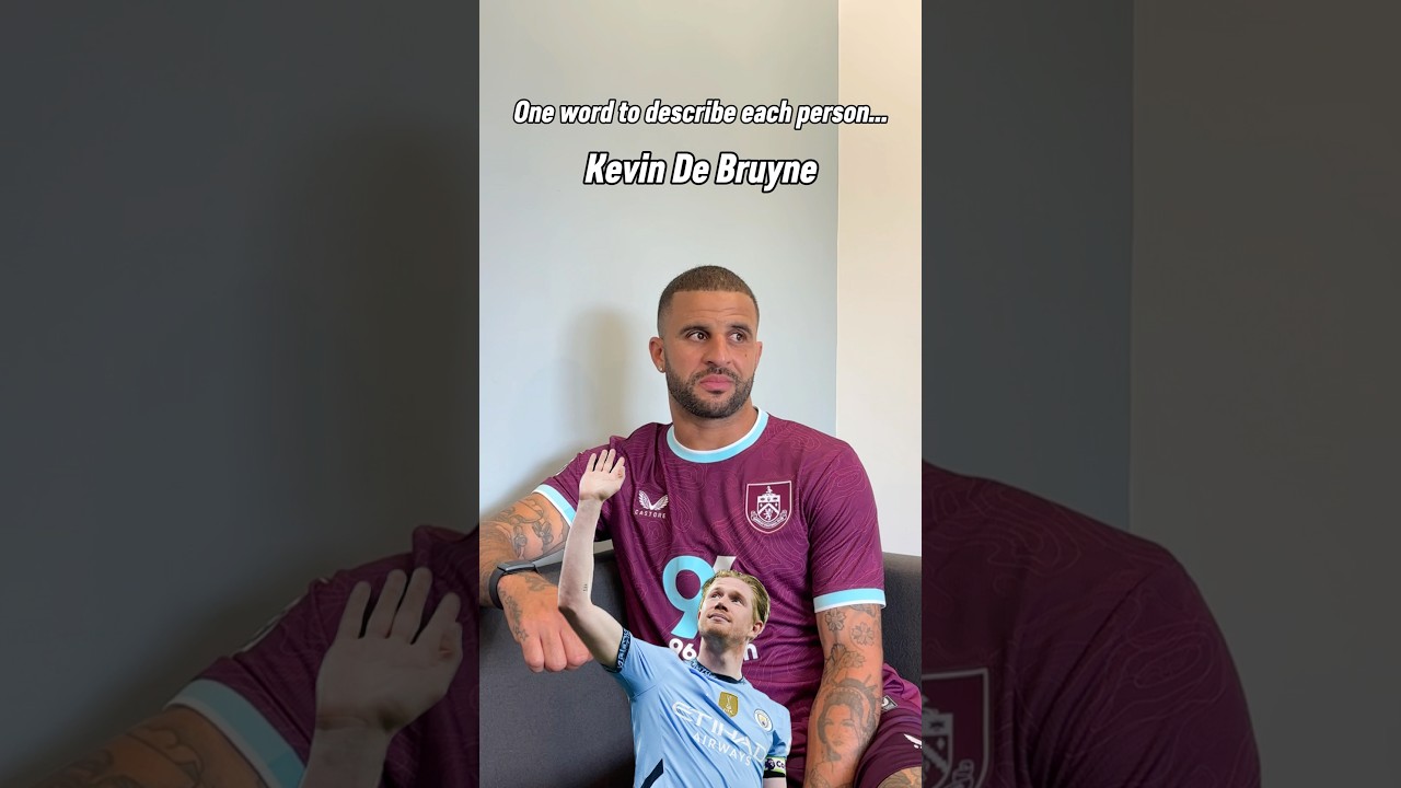 Одно слово, чтобы описать этих игроков и тренеров вместе с Кайлом Уокером 🎙️ #burnleyfc #premierl...