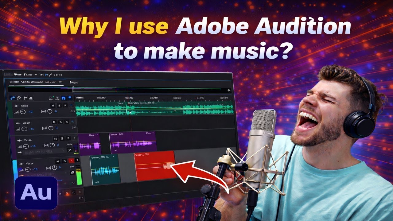 Why I use Adobe Audition to make music?🎙️