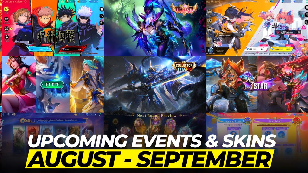 ALL 15 UPCOMING EVENTS AUGUST - SEPTEMBER | JJK RESALE, ASPIRANT RESALE, MIYA LEGEND REVAMP AND MORE