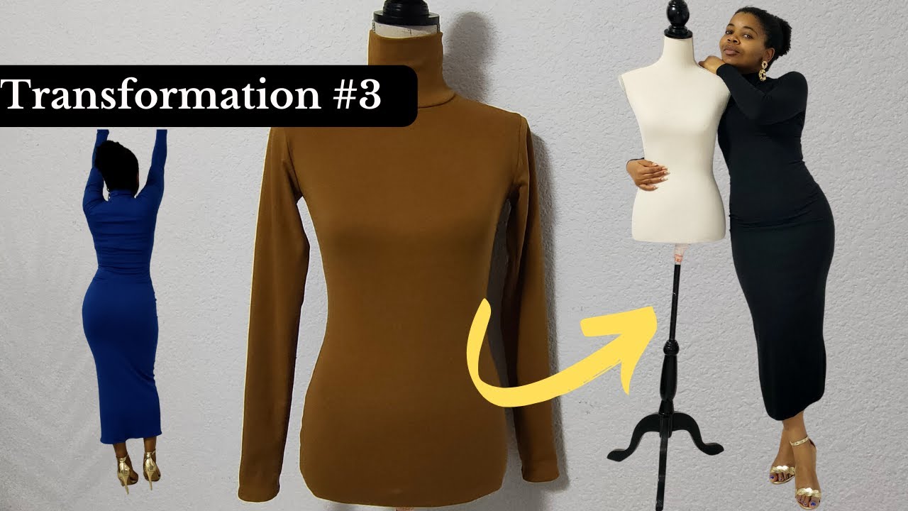 Comment coudre une élégante robe à Col Roulé / tuto facile et rapide / @bulustyle9825