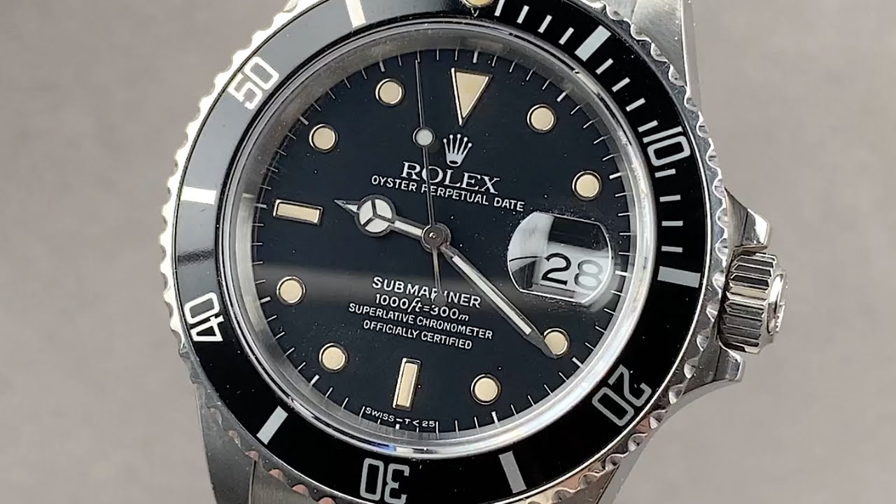 Rolex Submariner Date 16800 Vintage Rolex Watch Review
