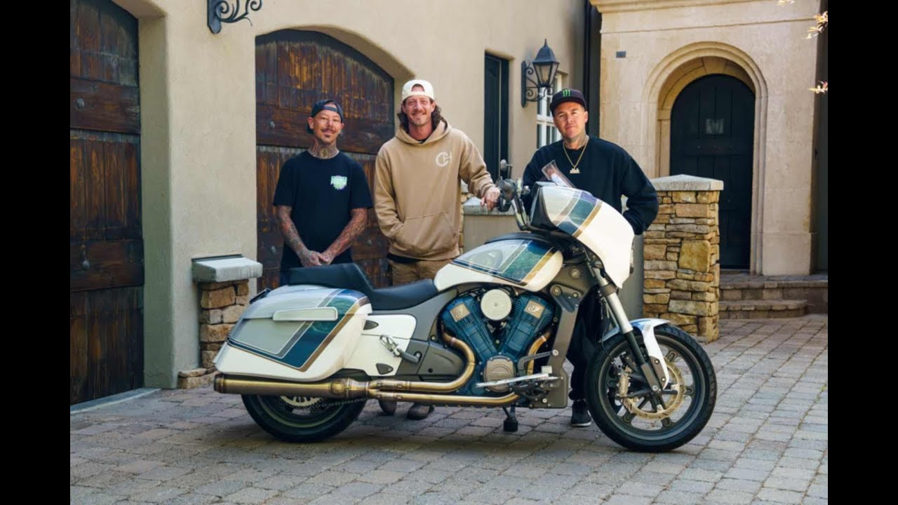 Forever Rad builds an Indian Motorcycle   Power Plus Chieftain for Country Music star Tyler Hubbard
