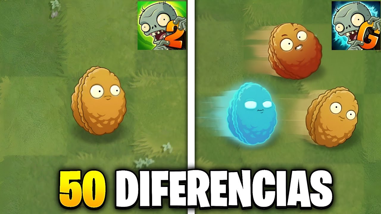 50 DIFERENCIAS INCREIBLES de PvZ2 vs Gardendless PARTE 2
