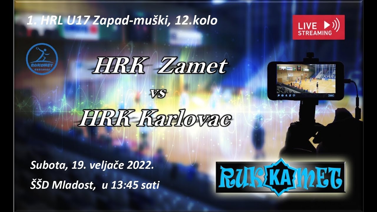 12.kolo, 1. HRL Zapad U17,  RK Zamet vs HRK Karlovac