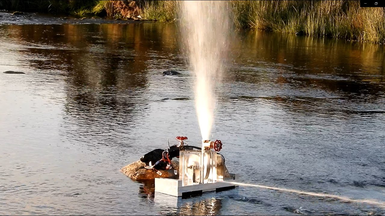 Nikola Tesla's Pump - First Experiment 3.33kw motor 22.2v 5000mAH