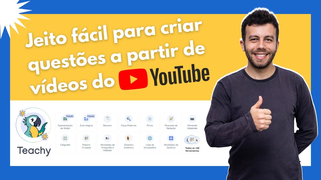 Jeito fácil para criar questões a partir de um vídeo do YouTube