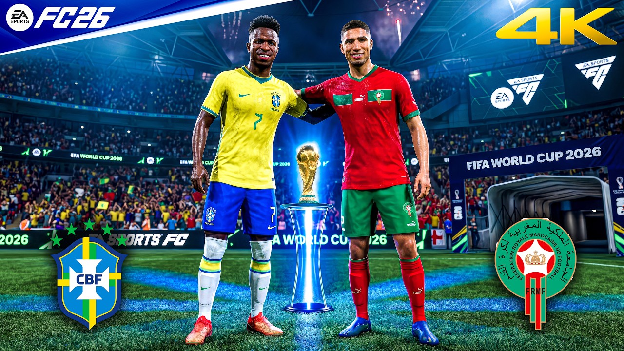 FIFA 26 - Бразилия против Марокко - Чемпионат мира по футболу FIFA 2026. Полный матч | PC&trade; [4K60]