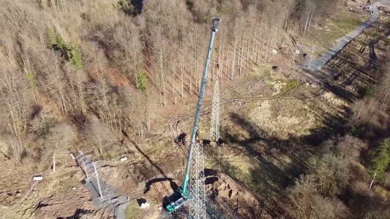 Freileitungsbau mit dem Grove GMK5250XL-1 | GMK on the Job