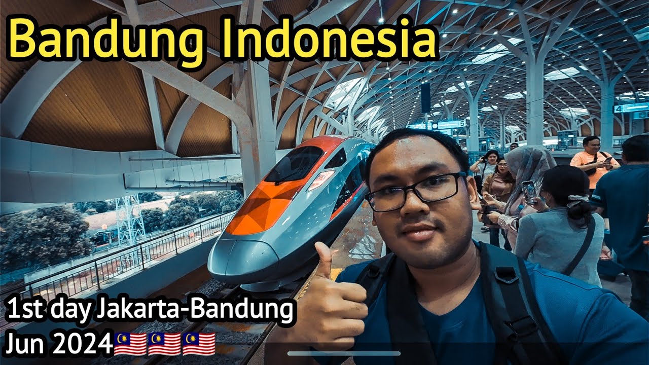 Jakarta ke Bandung naik kereta api cepat Whoosh | vlog cuti dari Malaysia