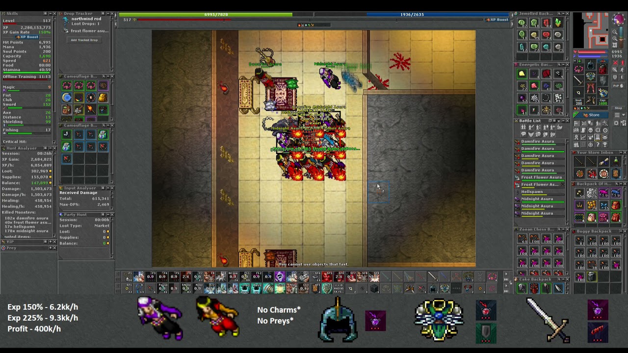 Tibia | EK Solo | Asura Mirror - EK 500+