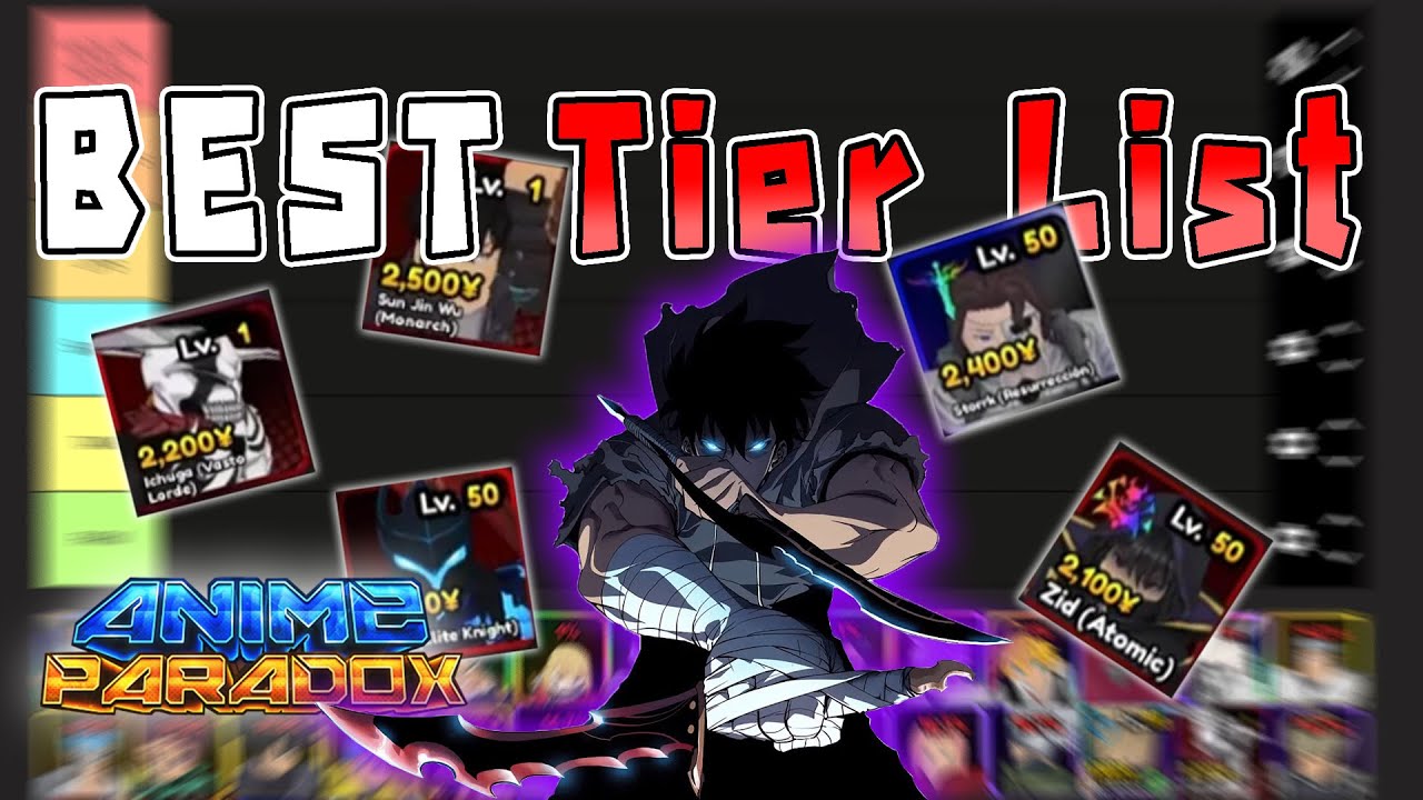 BEST Tier List จัดอันดับ META ตัวไหนเก่งที่สูดในเกม!? | ROBLOX Anime Paradox