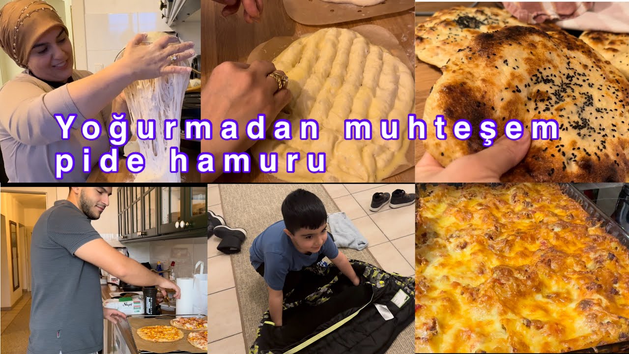 Pidelerimiz pambık gibi oldu🥰okulda çok güzel teknik öğrenmiş 👍🏽pideleri alıb kardeşime gittik 🥰