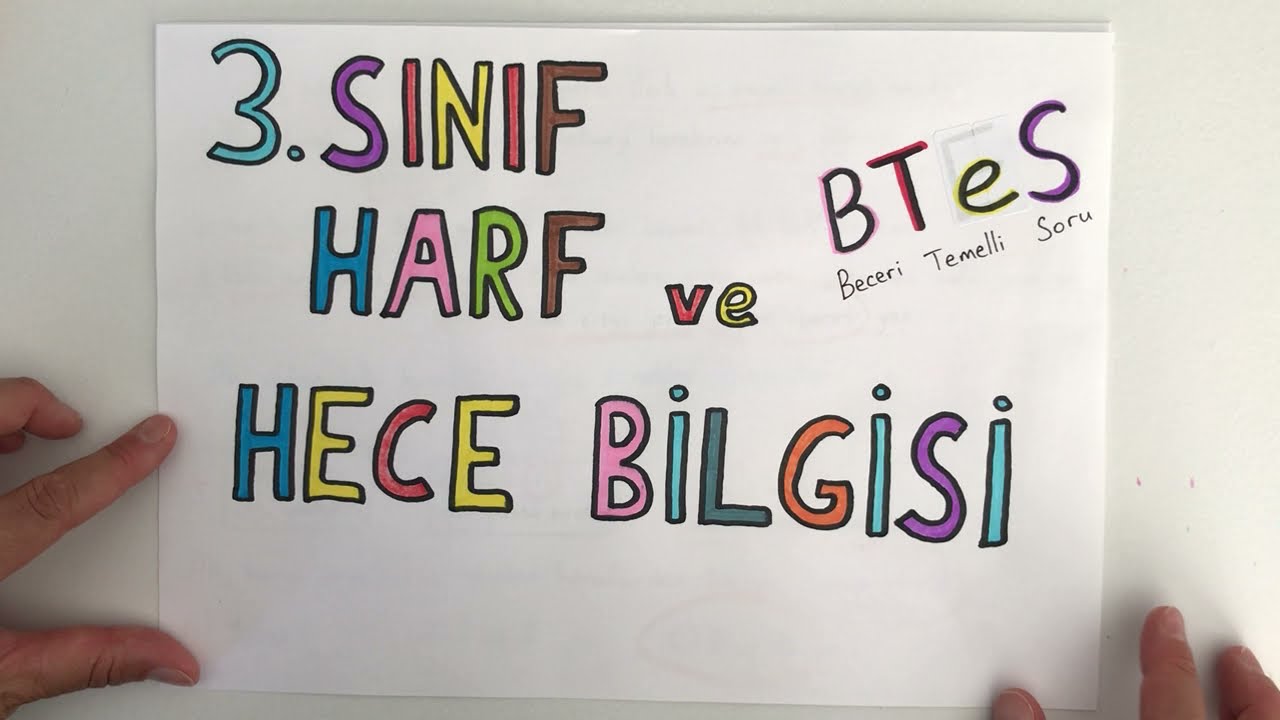 Harf ve Hece Bilgisi (1. Tema Beceri Temelli Sorular)