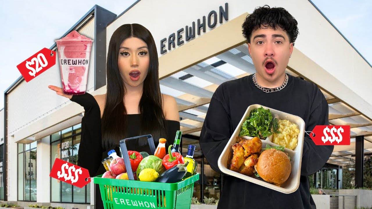 Eating at LA's MOST EXPENSIVE Grocery Store!