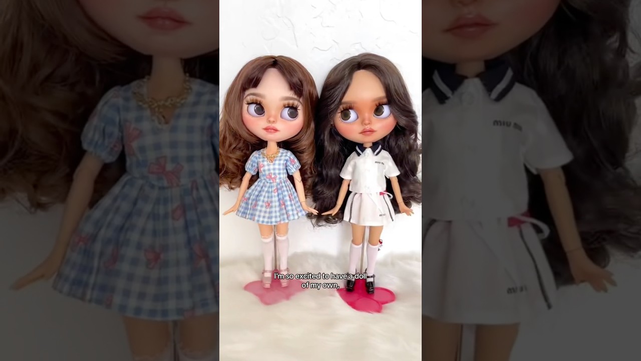Превращаем себя и свою сестру в кукол Blythe, сделанных на заказ! 🥰💖 #кукольныйдомикмиреллы #кукл...