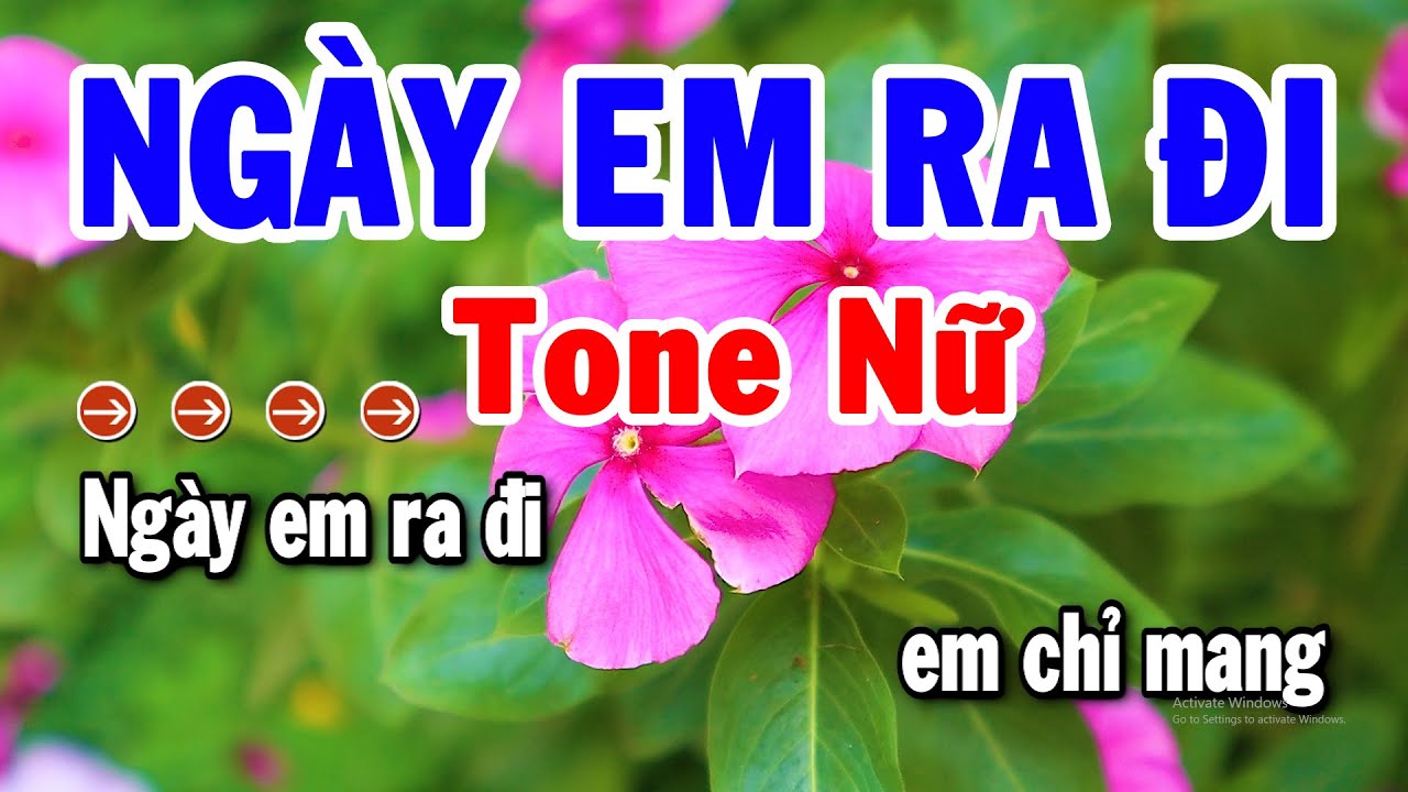 Karaoke Ngày Em Ra Đi Tone Nữ Nhạc Sống Cha Cha Mới Nhất 2024 | Karaoke Tuyển Chọn