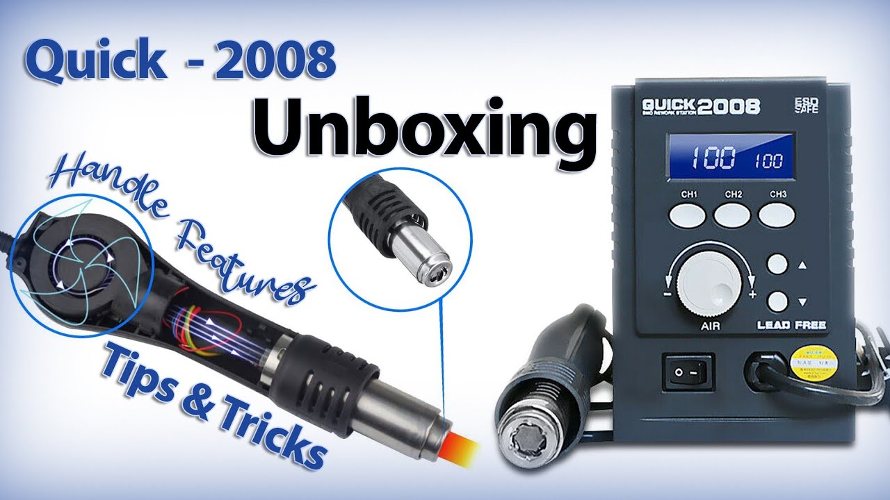 QUICK 2008 SMD Rework Station With Digital Display #unboxing#smd #mobilerepairing @FD_Mobile