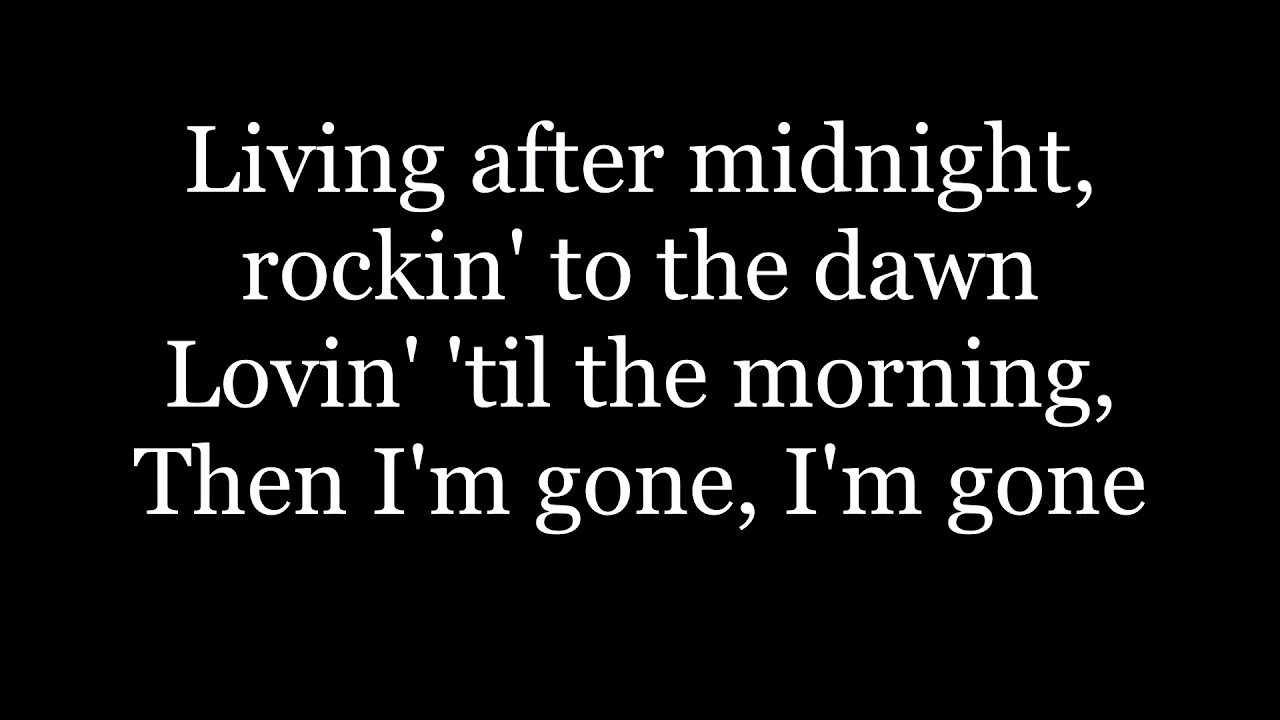 Judas Priest - Living After Midnight (Lyrics HD)