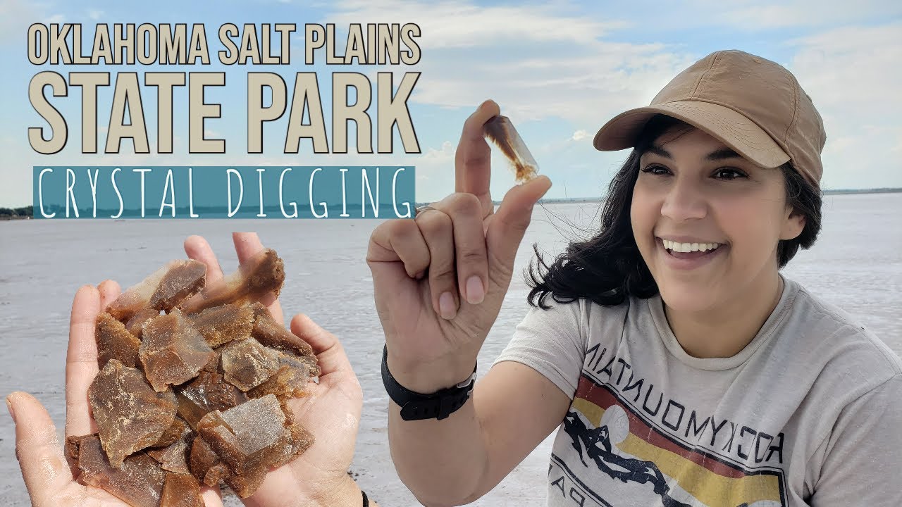 Selenite Crystal Digging in Oklahoma! First time to the Salt Plains State Park!