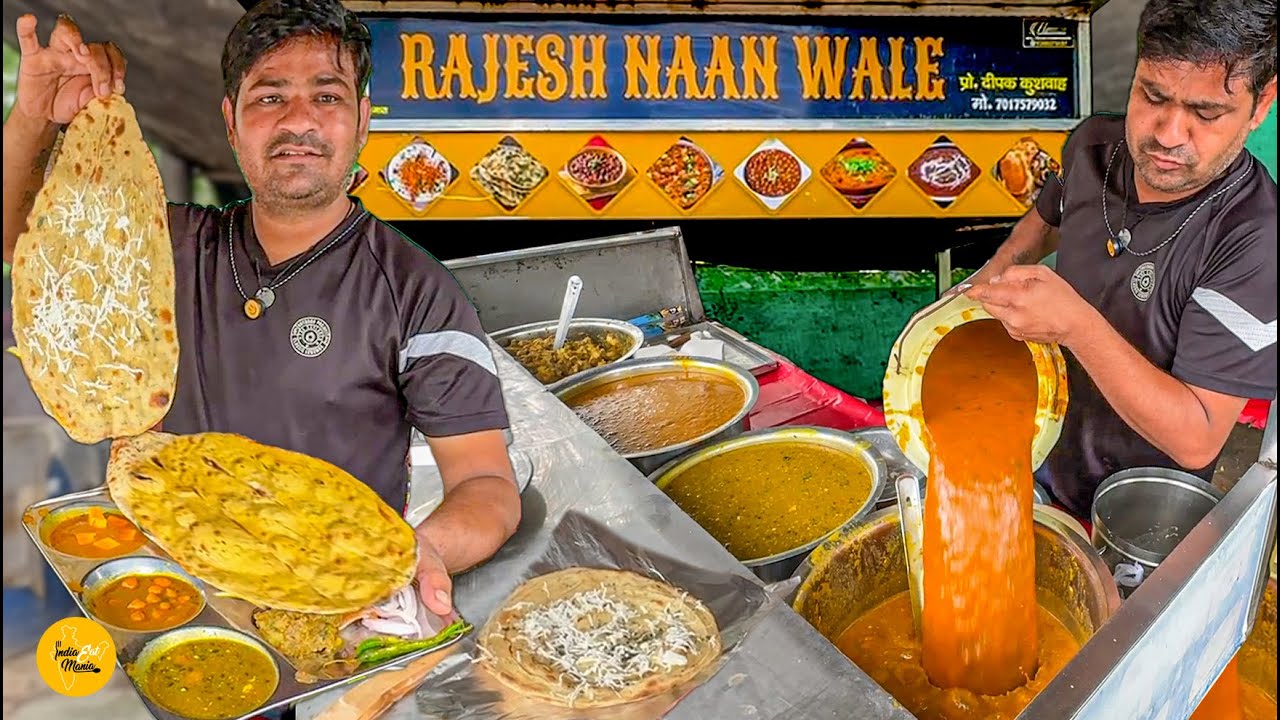 50/- Rupay Wali Biggest Shahi Naan Thali In Agra l Agra Street Food