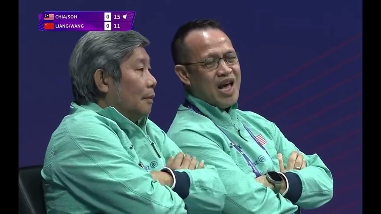Aaron/ Soh   VS Liang /Wang . Badminton Asia Championship 2025 ( Semi final )