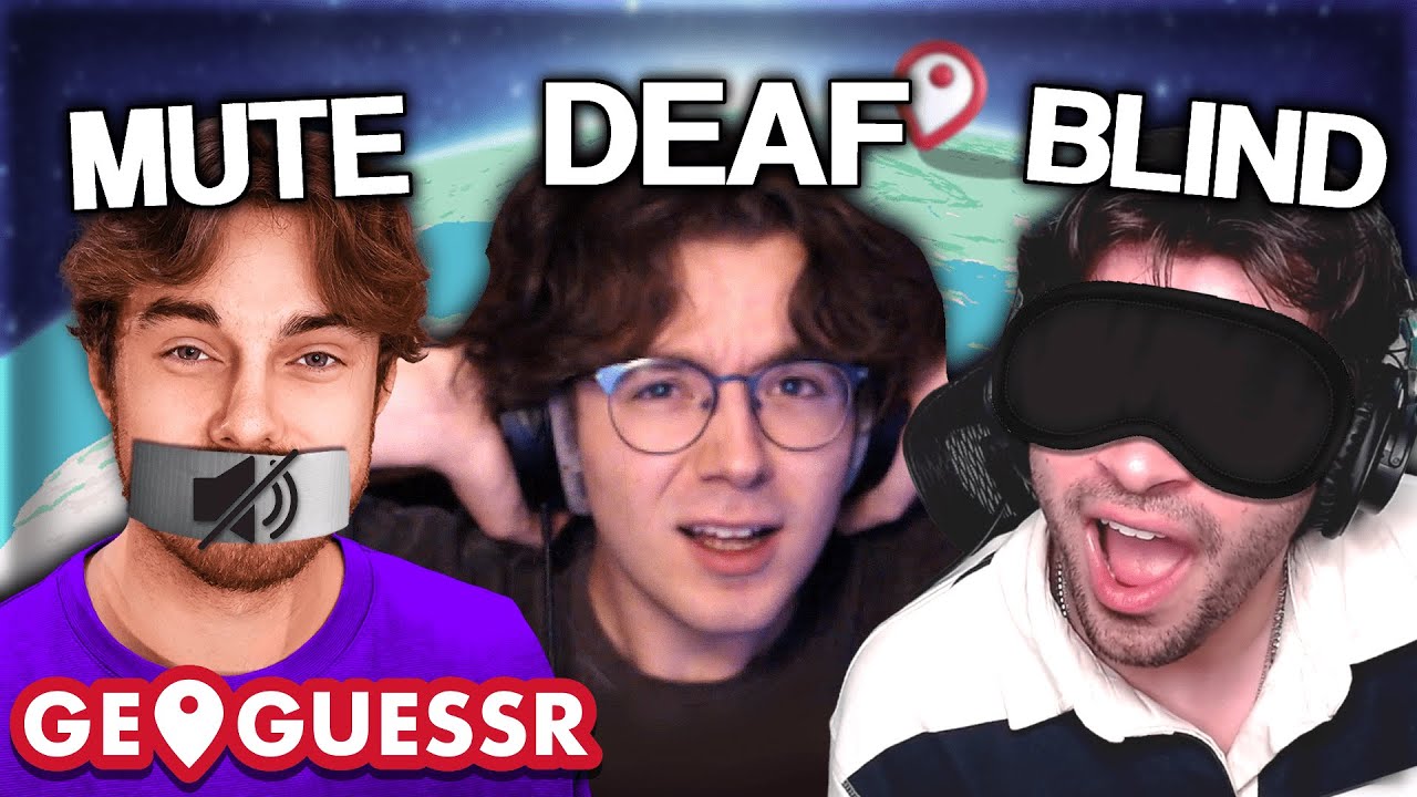 GeoGuessr BLIND DEAF MUTE CHALLENGE с zi8gzag и mowcus