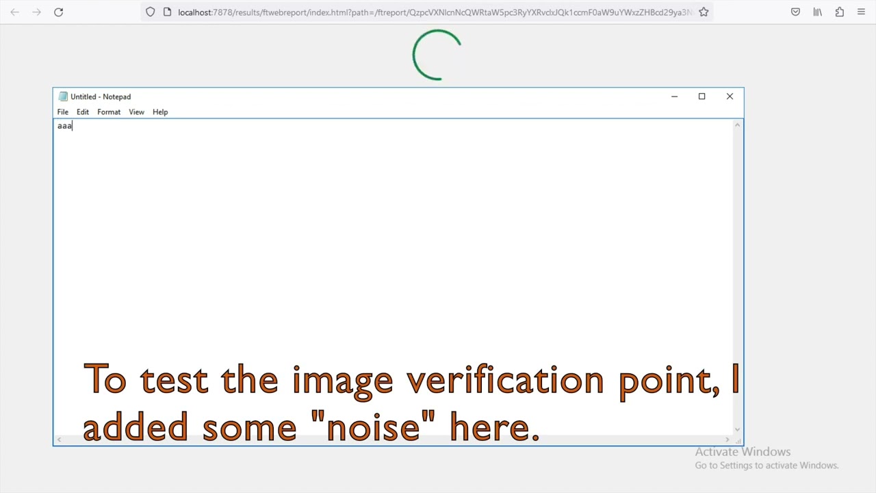 IBM Rational Functional Tester Windows Desktop testing (part 2) --  verification