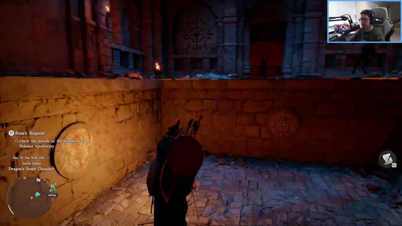 CRIMSON DESERT DRAGON STONE CHAMBER RUINS PUZZLE