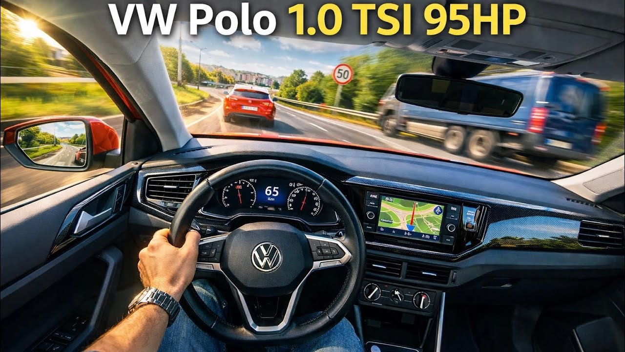 VW Polo 1.0 TSI ( 95 PS ) POV Driving in BRUSSELS 