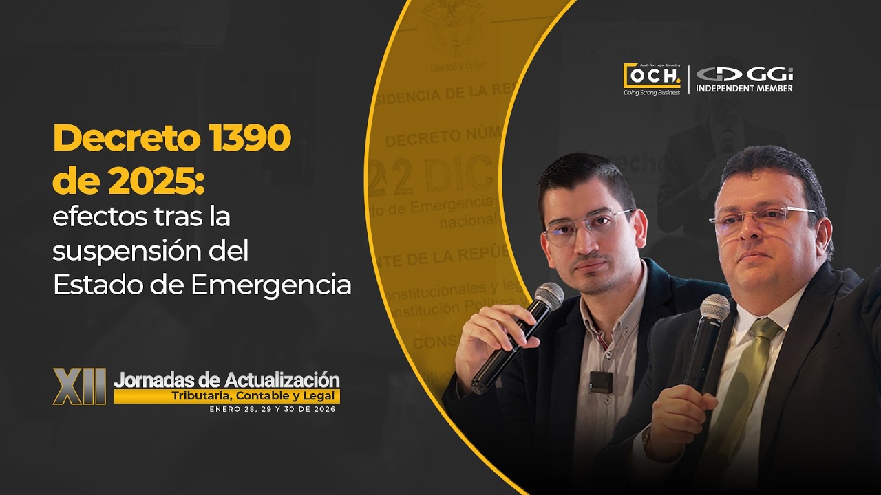 Suspensión del Decreto de Estado de Emergencia 1390 del 22 de diciembre de 2025  - XII Jornadas OCH