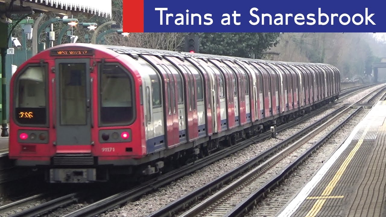 London Underground Central Line Trains At Snaresbrook