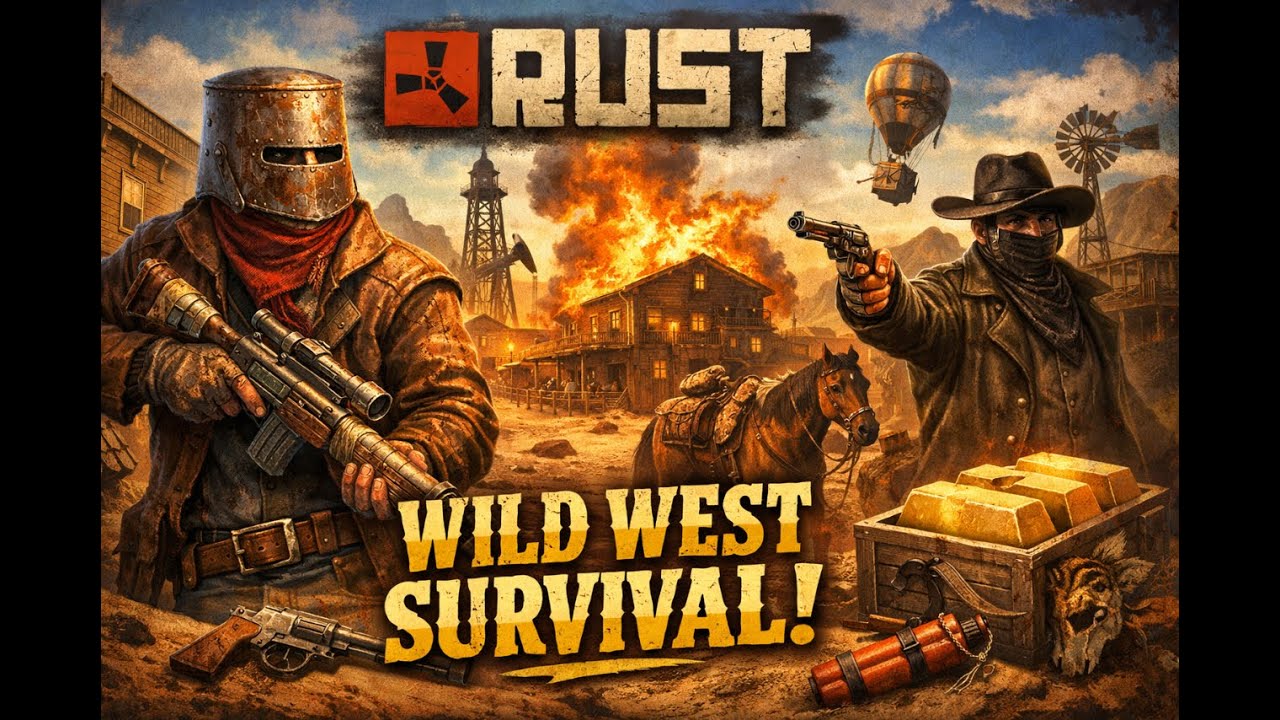🤠 Rust Goes Wild West! | PVE Survival with Vasty McNasty
