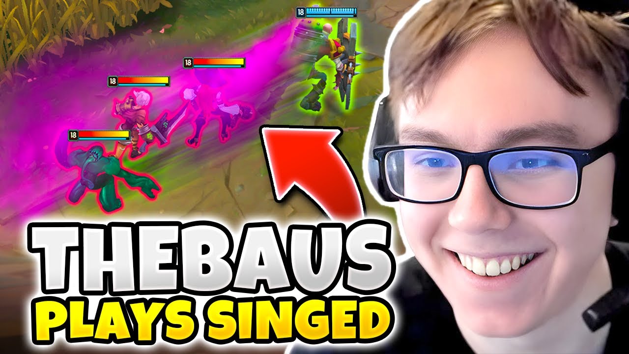 TheBausffs только что сыграл INTING Singed в профессиональной игре... давайте посмотрим вместе