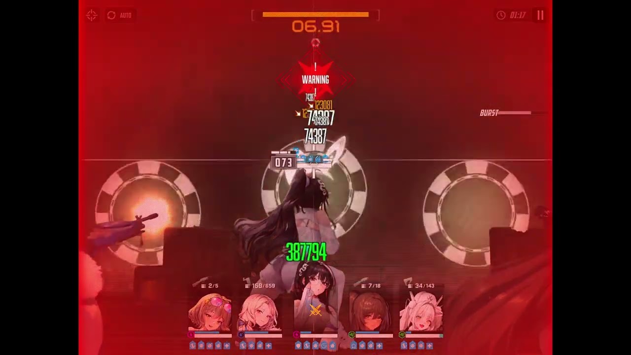 【勝利の女神：NIKKE】テトラタワー1080階『ベヒモス』攻略（編成：水着アニス、温泉ルドミラ。モラン、ノワール、ブラン）戦闘力2,648,330